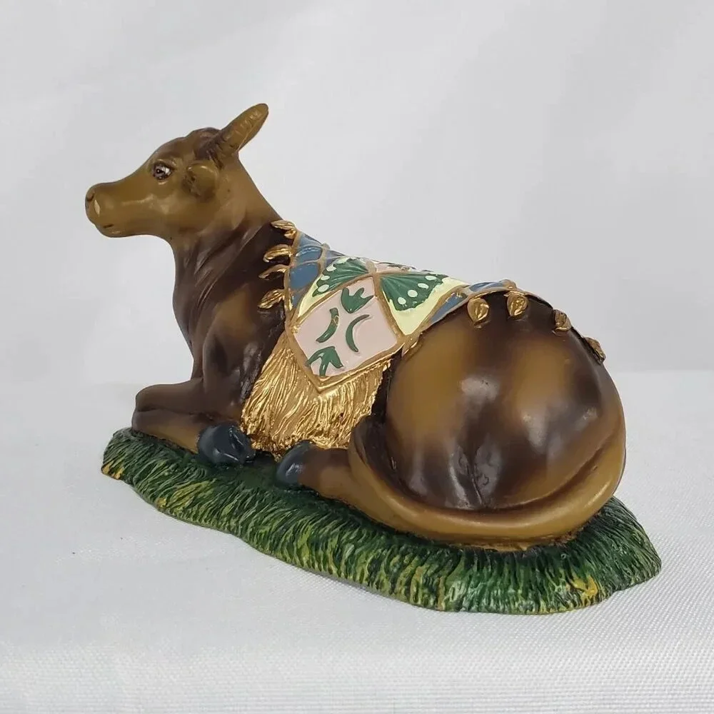 2007 Thomas Kinkade Seated Bull Hawthorne Village Nativity Christmas Display